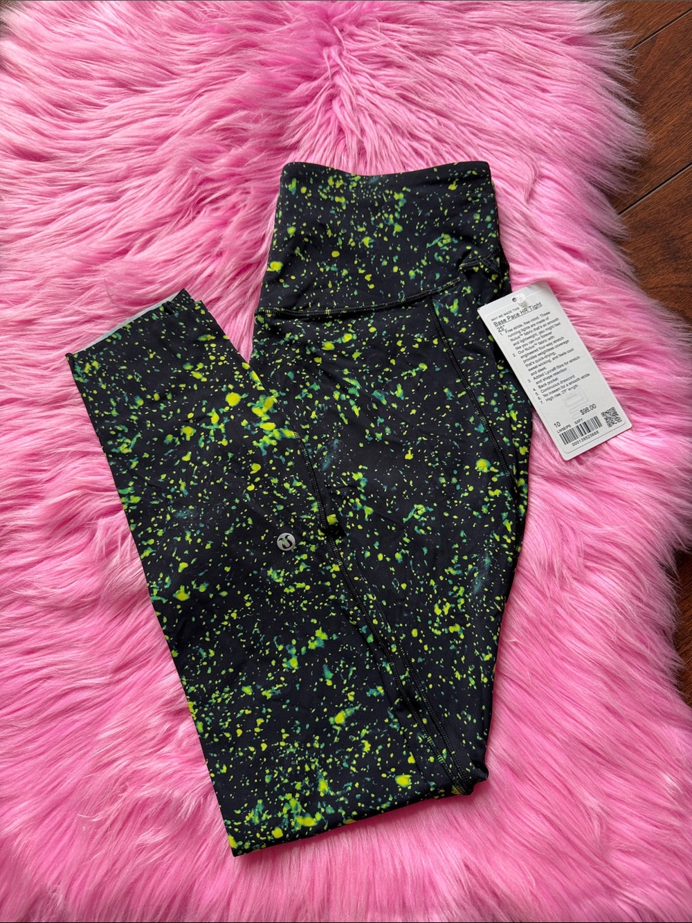 Size 10 Lululemon Base Pace High-Rise Running
Tight 25"
Sparks Fly Multi